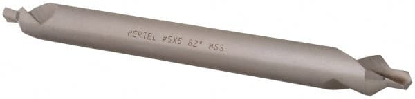 Hertel - #5 Plain Cut 82° Incl Angle High Speed Steel Combo Drill & Countersink - Industrial Tool & Supply