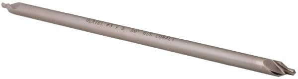 Hertel - #3 Plain Cut 60° Incl Angle Cobalt Combo Drill & Countersink - Industrial Tool & Supply