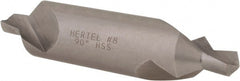 Hertel - #8 Plain Cut 90° Incl Angle High Speed Steel Combo Drill & Countersink - Industrial Tool & Supply