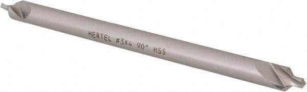 Hertel - #3 Plain Cut 90° Incl Angle High Speed Steel Combo Drill & Countersink - Industrial Tool & Supply