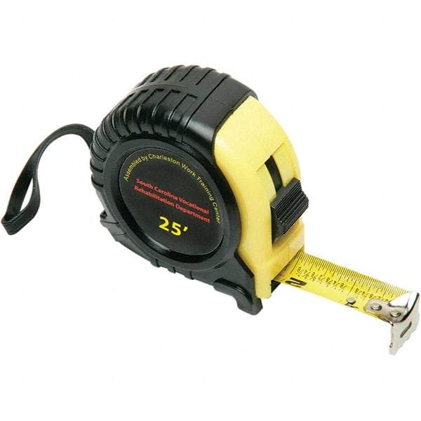 Ability One - 25' x 3/4" Tape Measure - 1/16" Graduation - Industrial Tool & Supply