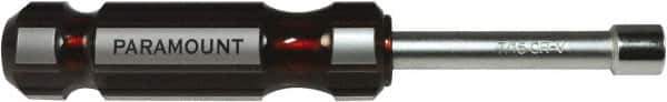 Paramount - 7/16" Solid Shaft Nutdriver - Color Coded Handle, 7-1/8" OAL - Industrial Tool & Supply