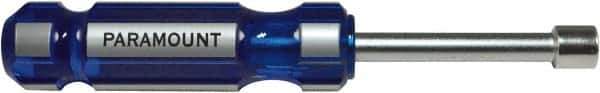 Paramount - 10mm Solid Shaft Nutdriver - Color Coded Handle, 7-1/8" OAL - Industrial Tool & Supply