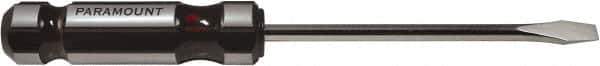 Paramount - Standard Slotted Screwdriver - Round Shank, Acetate Handle - Industrial Tool & Supply