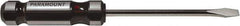 Paramount - Standard Slotted Screwdriver - Round Shank, Acetate Handle - Industrial Tool & Supply