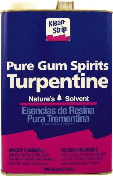 Klean-Strip - 1 Gal Turpentine - 859 gL VOC Content, Comes in Metal Can - Industrial Tool & Supply