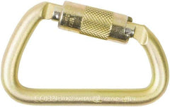 PRO-SAFE - 9,000 Lb. Capacity Locking Carabiner - 1 Inch, Autolocking Gate, Steel - Industrial Tool & Supply