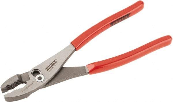 Proto - 10" OAL, 2-11/64" Jaw Length, 1-13/32" Jaw Width, Slip Joint Combination Pliers - 2 Positions, Serrated Jaw, Regular Nose Head, Standard Tool - Industrial Tool & Supply