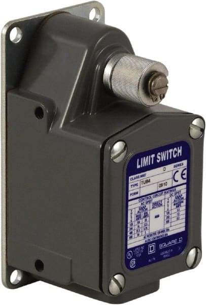 Square D - SPDT, 600 VAC, Screw Terminal, Rotary Spring Return Actuator, General Purpose Limit Switch - 1, 2, 4, 12, 13 NEMA Rating, IP67 IPR Rating - Industrial Tool & Supply