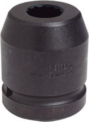 Proto - 1" Drive 1-5/8" Standard Impact Socket - 12 Points, 2-11/16" OAL - Industrial Tool & Supply