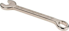 Proto - 5/16" 6 Point Combination Wrench - 3-7/16" OAL, Steel, Nickel Finish - Industrial Tool & Supply