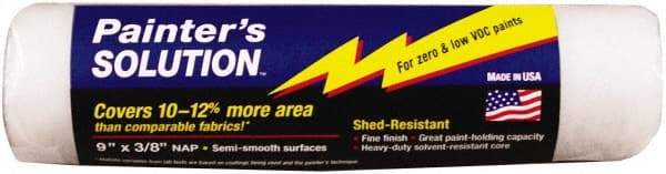 Wooster Brush - 3/8" Nap, 9" Wide Paint Roller Cover - Medium Texture, Woven - Industrial Tool & Supply