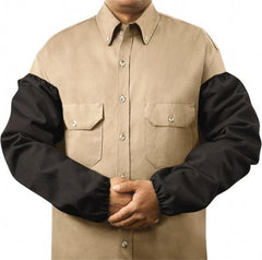 Steiner - Size Universal, Black Cotton Sleeve - 23" Long Sleeve, Elastic Opening at Both Ends - Industrial Tool & Supply