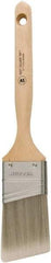 Wooster Brush - 2" Angled Synthetic Sash Brush - 2-11/16" Bristle Length, 7.13" Wood Fluted Handle - Industrial Tool & Supply