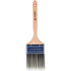 Wooster Brush - 3" Flat Synthetic Sash Brush - 2-15/16" Bristle Length, 7.44" Wood Fluted Handle - Industrial Tool & Supply