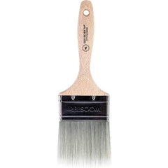 Wooster Brush - 3" Flat Synthetic Varnish Brush - 2-15/16" Bristle Length, 5.81" Wood Beavertail Handle - Industrial Tool & Supply