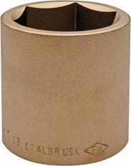 Ampco - 1-13/16", 3/4" Drive, Standard Hand Socket - 6 Points, 2-9/16" OAL, Aluminum Bronze - Industrial Tool & Supply