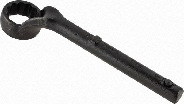 Proto - 2" 12 Point Pull Wrench - Single End, 13-1/2" OAL, Steel, Black Finish - Industrial Tool & Supply