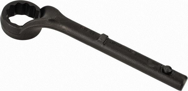 Proto - 1-5/8" 12 Point Pull Wrench - Single End, 10-15/16" OAL, Steel, Black Finish - Industrial Tool & Supply