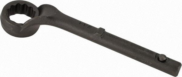 Proto - 1-1/2" 12 Point Pull Wrench - Single End, 10-15/16" OAL, Steel, Black Finish - Industrial Tool & Supply