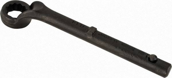 Proto - 1-1/8" 12 Point Pull Wrench - Single End, 10-11/16" OAL, Steel, Black Finish - Industrial Tool & Supply