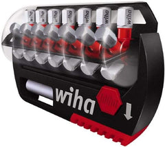 Wiha - 8 Piece, Bit Set - Torx, Phillips, Square Point - Industrial Tool & Supply