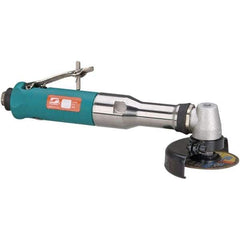 Dynabrade - 3" Wheel Diam, 18,000 RPM, Pneumatic Cutoff & Cutoff-Grinder Tool - Right Angle Handle, 1/4 NPT Inlet - Industrial Tool & Supply
