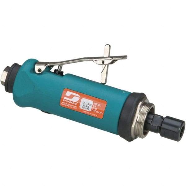 Dynabrade - 1/4 Inch Collet, 0.7 hp, 20,000 RPM Compact Router Motor - 1/4 NPT Inlet, 90 psi Air Pressure, 38 CFM - Industrial Tool & Supply