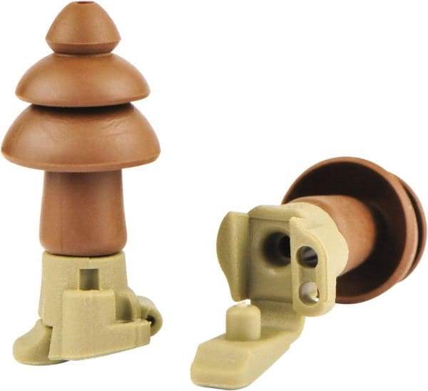 Moldex - Reusable, Corded, 24 dB, Flange Earplugs - Brown, 1 Pair - Industrial Tool & Supply