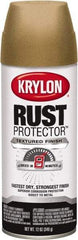 Krylon - Khaki (Color), 12 oz Net Fill, Textured, Rust Proof Enamel Spray Paint - 25 Sq Ft per Can, 12 oz Container - Industrial Tool & Supply