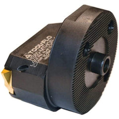 Tool-Flo - Insert Style TNMA 43, TNMC 43, 32mm Head Length, Right Hand Cut, Modular Threading Cutting Unit Head - System Size HS40, 1.203" Center to Cutting Edge, Series On-Edge - Industrial Tool & Supply