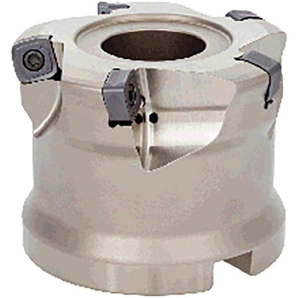 Tungaloy - 5" Cut Diam, 1-1/2" Arbor Hole, Indexable High-Feed Face Mill - Industrial Tool & Supply