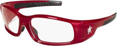 MCR Safety - Clear Lenses, Framed Safety Glasses - Scratch Resistant, Size Universal, Wrap Around - Industrial Tool & Supply