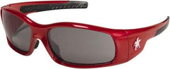 MCR Safety - Gray Lenses, Framed Safety Glasses - Anti-Fog, Scratch Resistant, Size Universal, Wrap Around - Industrial Tool & Supply