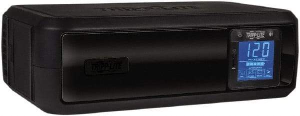 Tripp-Lite - 15 Amp, 650 VA, Tower Mount Line Interactive Backup Uninterruptible Power Supply - Backup 3.2 min with Full Load & 12 min with Half Load, 120 VAC Input & Output, 350 Watt Output, 1 Phases, 6 Outlets - Industrial Tool & Supply