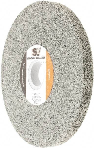 Standard Abrasives - 6" Diam, 1/2" Face Width, 1" Center Hole, Fine Grade, Silicon Carbide Deburring Wheel - Convolute, Density 9 Grade - Industrial Tool & Supply