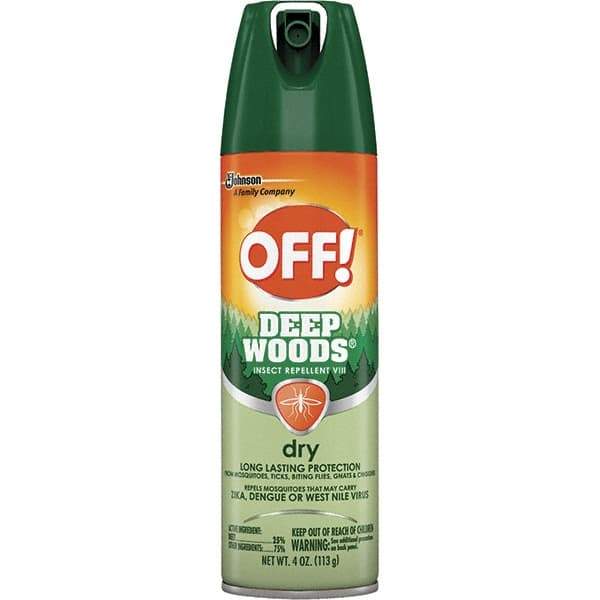 OFF! - 4 oz 25% DEET Aerosol Spray - For Mosquitoes, Ticks, Biting Flies, Gnats, Chiggers - Industrial Tool & Supply