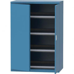 LISTA - 84 Compartment Bright Blue Steel Modular Storage Cabinet - Industrial Tool & Supply