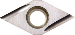 Kyocera - DCGT21.50.5 U Grade PR930 Carbide Turning Insert - TiCN Finish, 55° Diamond, 1/4" Inscr Circle, 3/32" Thick, 0.008" Corner Radius - Industrial Tool & Supply