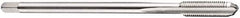 DORMER - M6x0.75 Metric Fine 6H 3 Flute Bright Finish Cobalt Straight Flute Machine Tap - Bottoming, Right Hand Thread, 80mm OAL, 15mm Thread Length, Oversize - Exact Industrial Supply