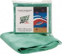 MPH Systems - Reusable Microfiber Wipes - Packet, 16" x 16" Sheet Size, Green - Industrial Tool & Supply