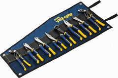 Irwin - 8 Piece Plier Set - Comes in Tool Roll - Industrial Tool & Supply