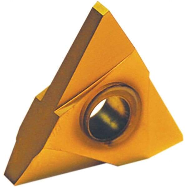 Tool-Flo - TNMA44 API Buttress Grade GP50D Edge Threading Insert - AlTiN Finish, 1/2" Inscribed Circle, Neutral Cut - Industrial Tool & Supply