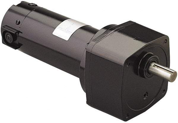 Leeson - 12 Volt, 42 RPM, 58:1 Gear Ratio, Parallel Gearmotor - 34 Frame, 325 Torque, TENV Enclosure - Industrial Tool & Supply