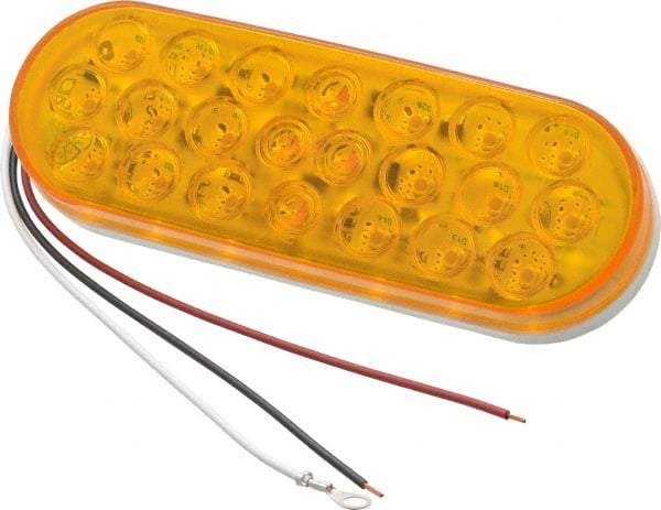 Peterson - Amber Type 1 LED Strobe Lights - LED, 0.67 Amp, 8 Watt, 12 Volt, 6-1/2" Long - Industrial Tool & Supply