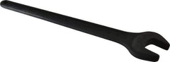 Facom - 34mm Standard Service Open End Wrench - 12-5/32" OAL, Single End, Black Finish, 15° Head Angle - Industrial Tool & Supply