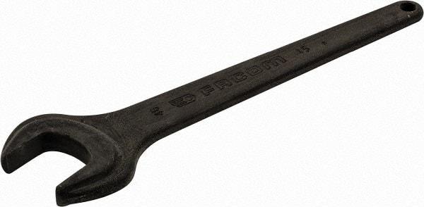Facom - 46mm Standard Service Open End Wrench - 15-9/16" OAL, Single End, Black Finish, 15° Head Angle - Industrial Tool & Supply
