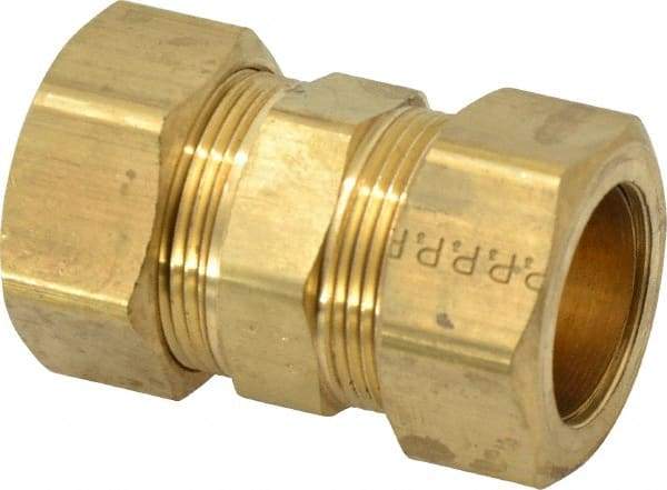 Parker - 7/8" OD, Brass Union - 75 Max Working psi, -65 to 250°F, Comp x Comp Ends - Industrial Tool & Supply