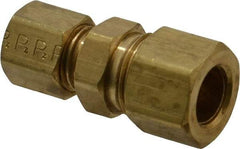 Parker - 3/8 x 1/4" OD, Brass Reducer - -65 to 250°F, Comp x Comp Ends - Industrial Tool & Supply
