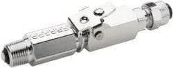Parker - 3/8" OD, Double End Shutoff Pipe - 150 Max Working psi, 0 to 150°F, - Industrial Tool & Supply